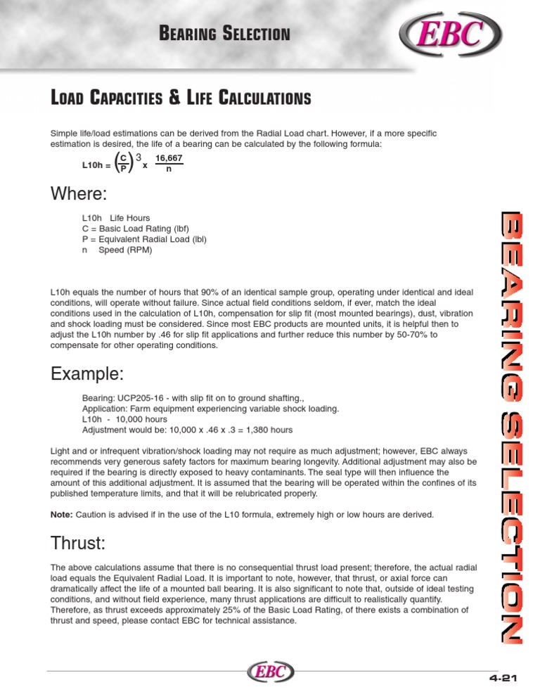 Bearing Selection | PDF | Technology & Engineering