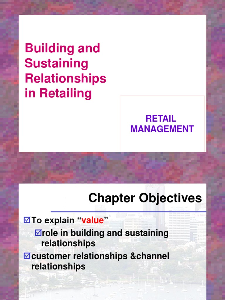 Building Retail Relationships for Value | PDF | Retail | Supply Chain ...