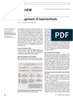 Management of Hemorrhoids