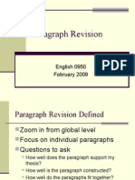 Paragraph Revision