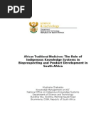 Download African Traditional Medicines The Role of Indigenous Knowledge Systems in Bioprospecting and Product Development in South Africa by HLUPHEKA CHABALALA by RebuildAfrica SN12529434 doc pdf