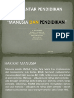 Power Point Manusia Dan Pendidikan