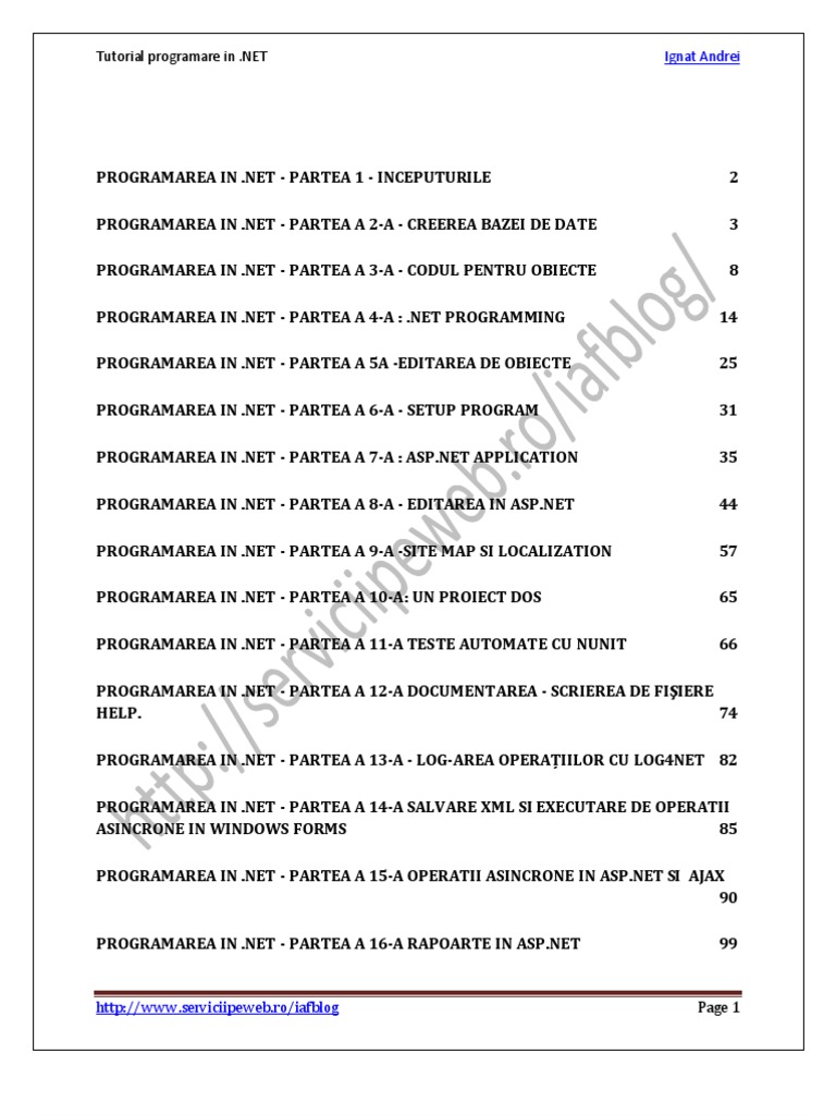 Tutorial NET | PDF