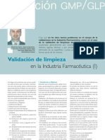 Articulo Validacion de Limpieza en La Industria Farmaceutica (I)