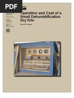 Operation and Cost of A Small Dehumidification Dry Kiln