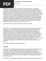 As diversas formas de atuar do pedagogo_ uma visão contemporânea