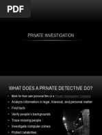Private Investigation
