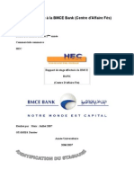 Rapport de Stage À La BMCE Bank