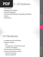 Chapter 13: I/O Systems