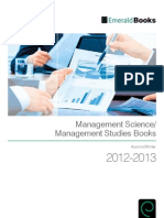Management Science/ Management Studies Books: Autumn/Winter