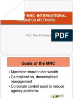 Goals of MNC - International Business Methods