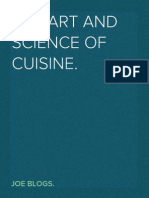 An Essay On The Art and Science of Cuisine.