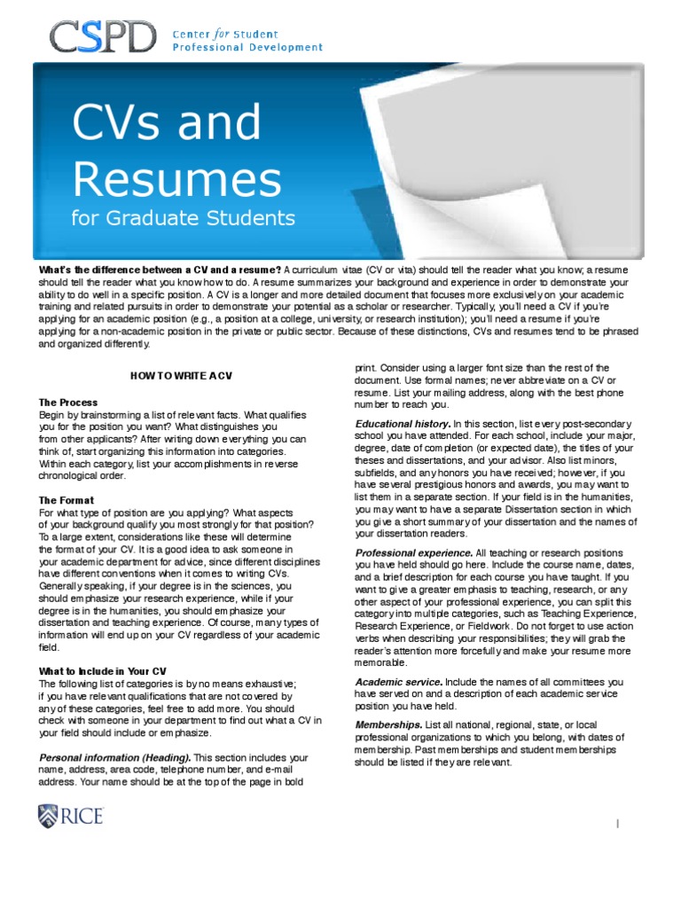 Contents of curriculum vitae image
