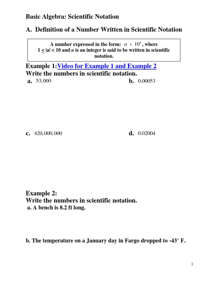 Understanding Scientific Notation Basics | PDF