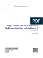 Why Does The Minimum Wage Have No Discernible Effect On Employment?