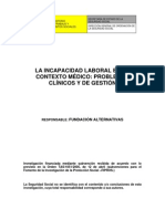 La Incapacidad Laboral en Su Contexto Médico