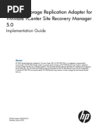 HP 3par Storage Replication Adapter For Vmware Vcenter Site Recovery Manager 5.0