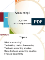 Accounting I: ACC 100 Accounting in Action