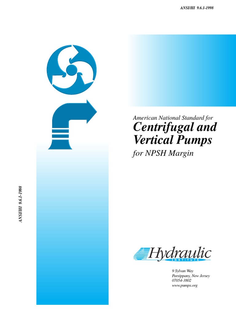 ANSIHI961 Centrifugal and Vertical Pumps For NPSH Margin PDF