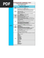 Grade Carnaval Completa 2013