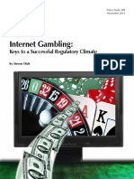 Internet Gambling: Keys To A Successful Regulatory Climate