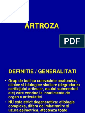 Artroza – ce este, tratament si simptome