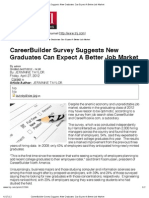 CareerBuilder Survey Suggests New Graduates Can Expect a Better Job Market