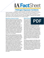 Sheet: Bloodborne Pathogen Exposure Incidents