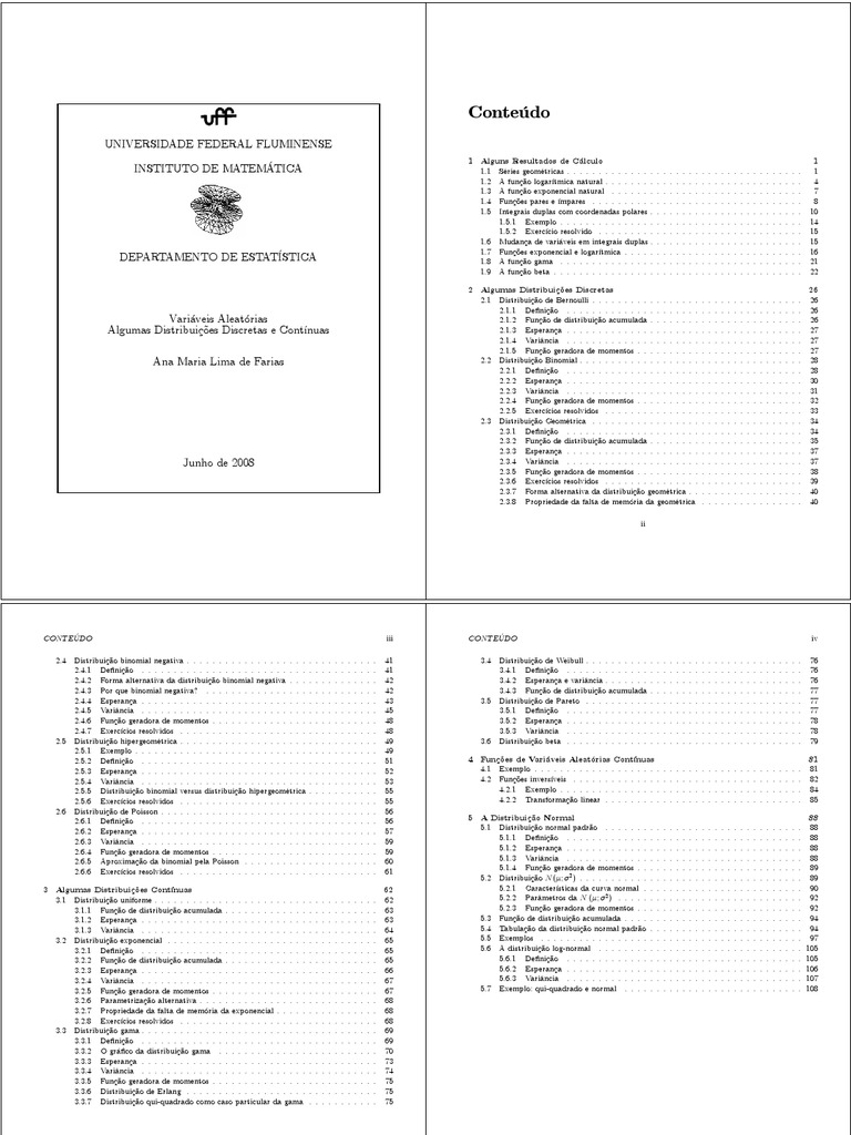Material Estatística UFF Demonstração Das Medias e Var | PDF