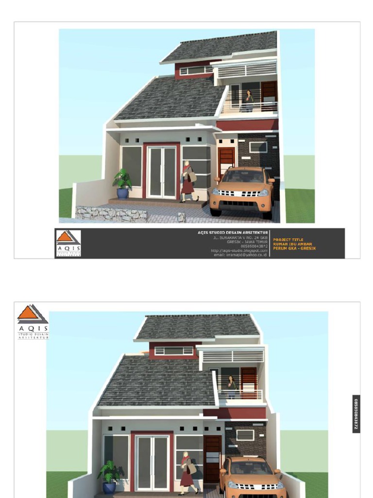 Gambar Kerja Desain Rumah Minimalis pdf 