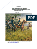 Appendix 1:  “A Smart firing commenc’d from from both parties …” Brig. Gen. Anthony Wayne’s Pennsylvania Battalions in Virginia June to November 1781