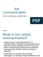 Non Verbal Communication 