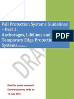 Fall Protection Systems Guidelines Part 1 - Anchorages Lifelines and Temporary Edge Protection Systems - Public Consult
