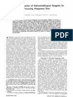 Electrolytic Production of Hydrometallurgical Reagents For Processing Manganese Ores