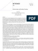 Background Knowledge and Reading Teaching pdf