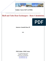 PDH Shell and Tube Heat Exchangers - Basic Calculations PDF