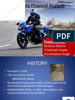 Bajaj Auto Financial Analysis: Presented by