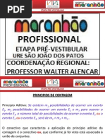 MATEMÁTICA - PRINCIPIOS DE CONTAGEM