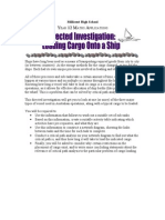 Critical path analysis of cargo loading