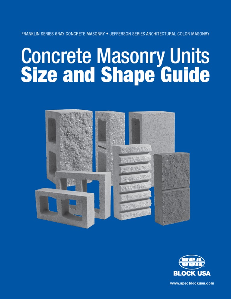 CMU Size and Fire Rating Guide | PDF | Masonry | Brick