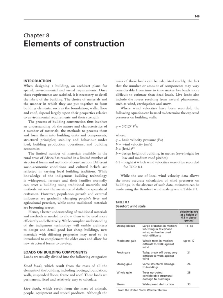 Building Construction Elements Explained | PDF