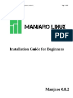 Manjaro 0.8.2 Beginner Installation Guide
