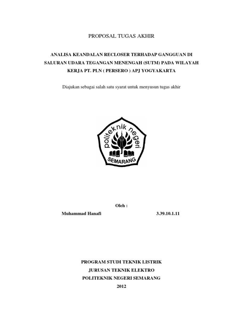 Proposal Tugas Akhir Hanafi