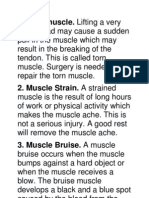 Torn Muscle. Lifting A Very