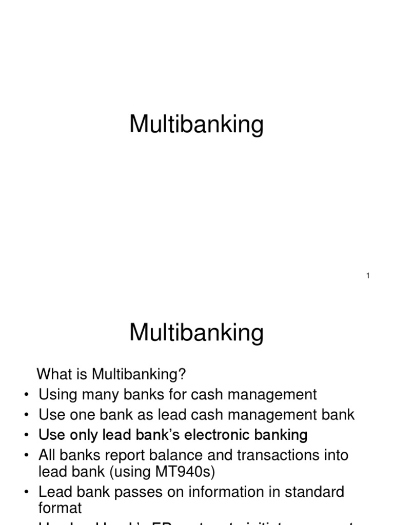 Multibanking Payment Solutions Overview | PDF | Payments | Clearing ...
