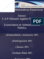 Asesoría en Matemáticas Financieras