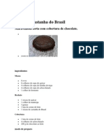 Torta de Castanha Do Brasil