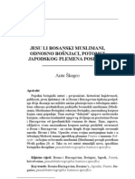 Ante Skegro - Jesu Li Bosanski Muslimani, Odnosno Bosnjaci, Potomci Japodskog Plemena Posena