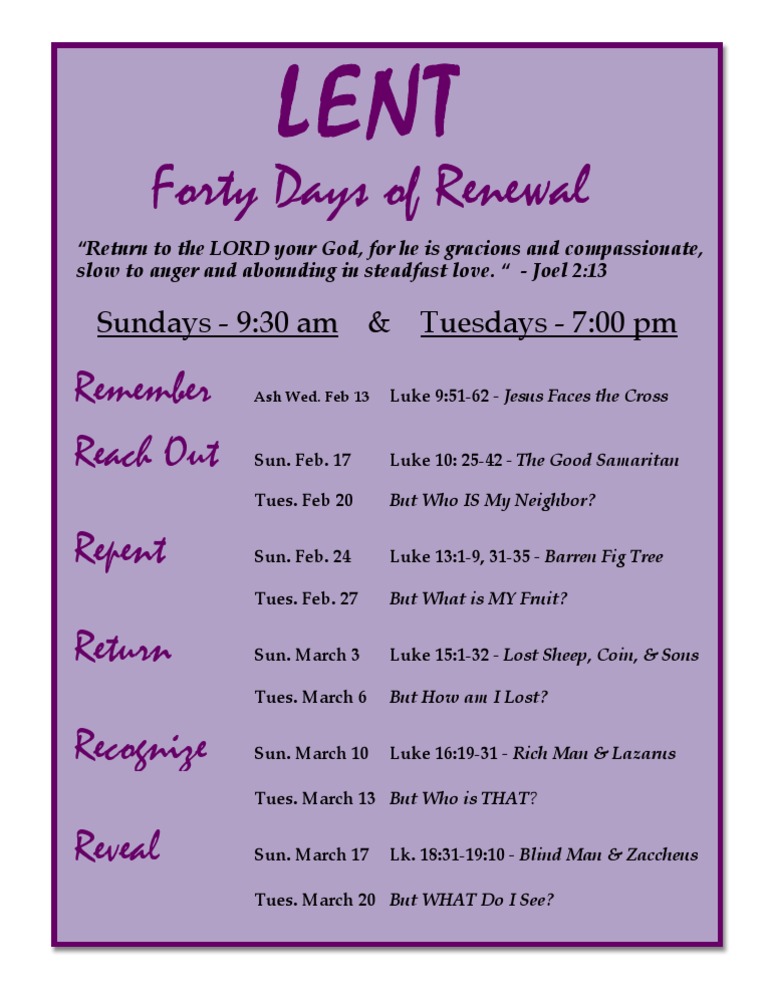 Lent: 40 Days of Spiritual Renewal | PDF