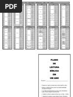 Plano de Leitura Da Biblia Em Um Ano